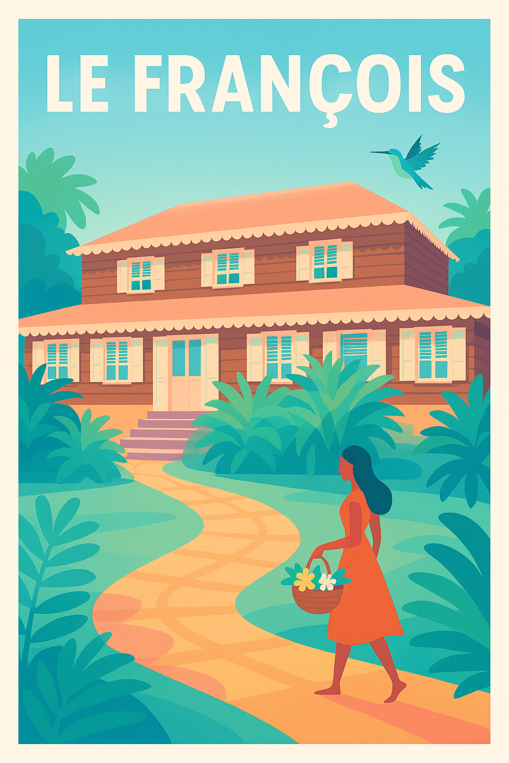 Affiche de Le François - Douceur et charme créole