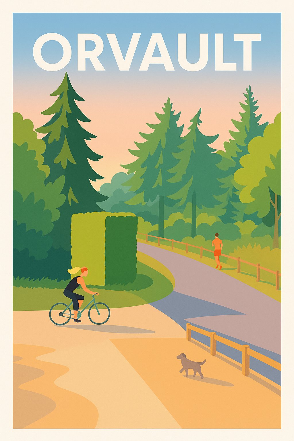 Affiche Orvault — Évasion nature et bien-être · poster d'art de Orvault