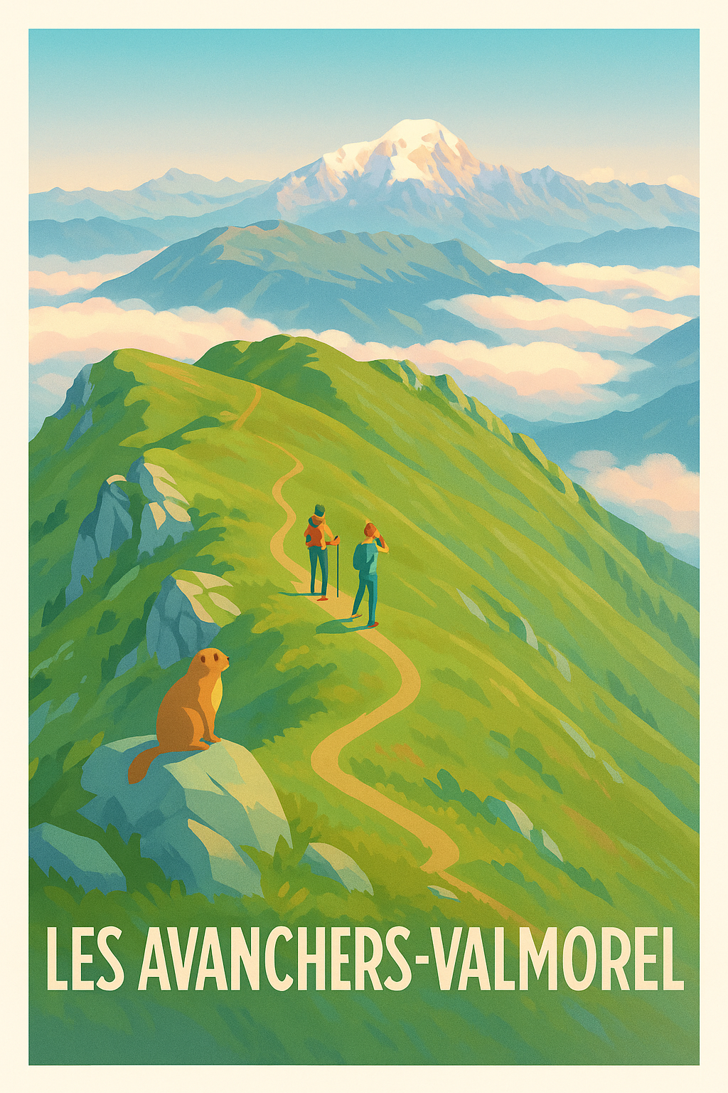 Affiche de Les Avanchers-Valmorel - Évasion en pleine nature