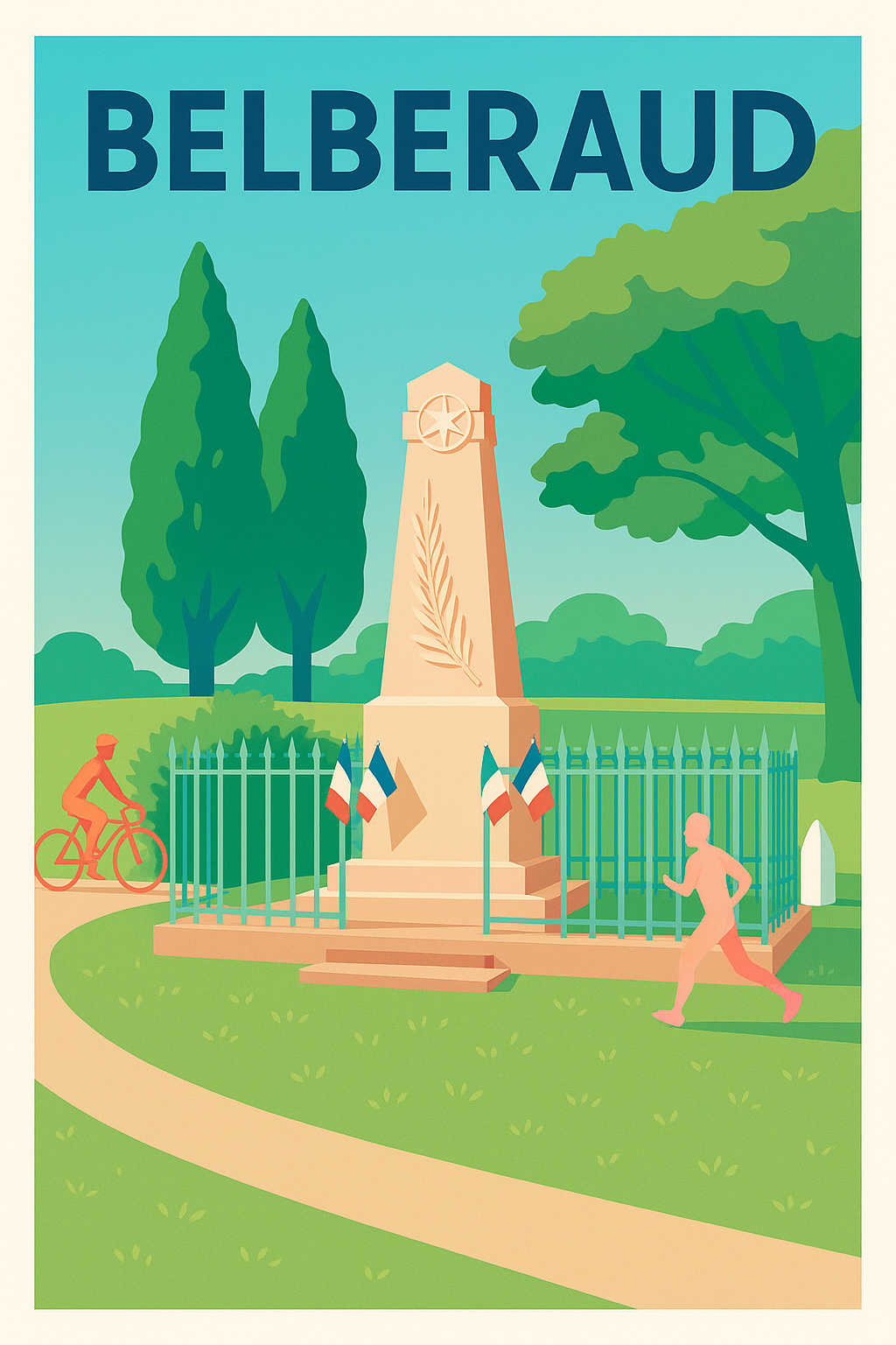 Affiche de Belberaud - Harmonie entre nature et mémoire