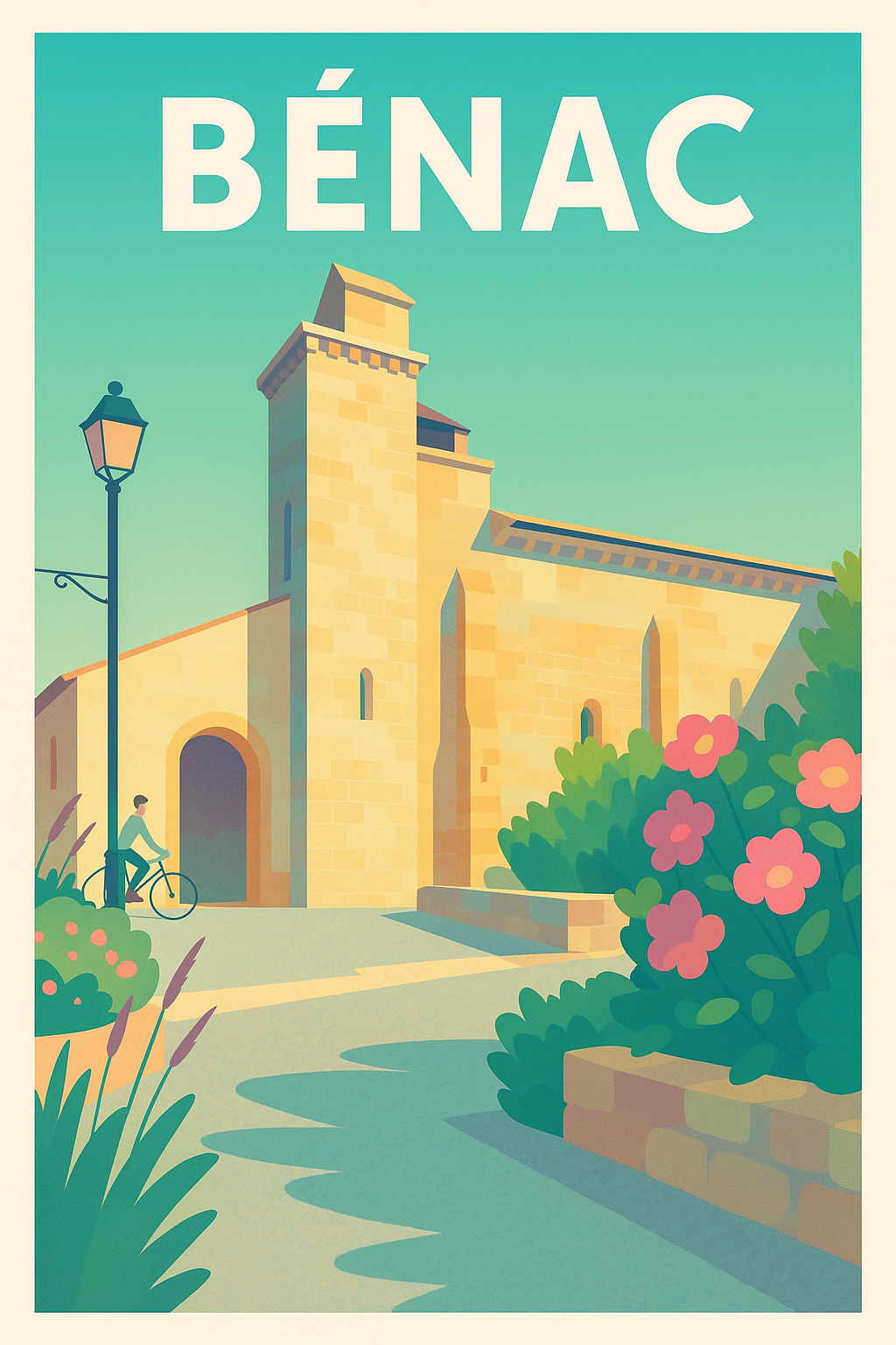 Affiche de Bénac - Évasion paisible en lumière douce