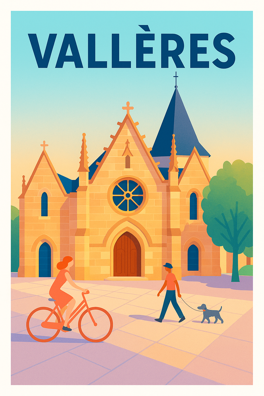 Affiche de Vallères - Charme et sérénité architecturale