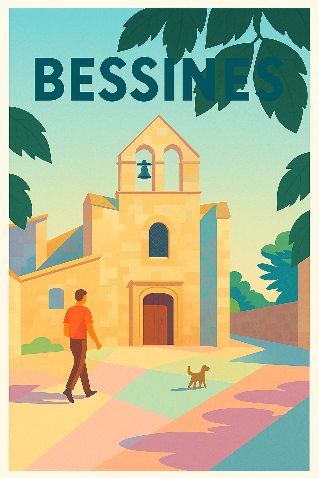 Affiche de Bessines - Un instant paisible au cœur du village