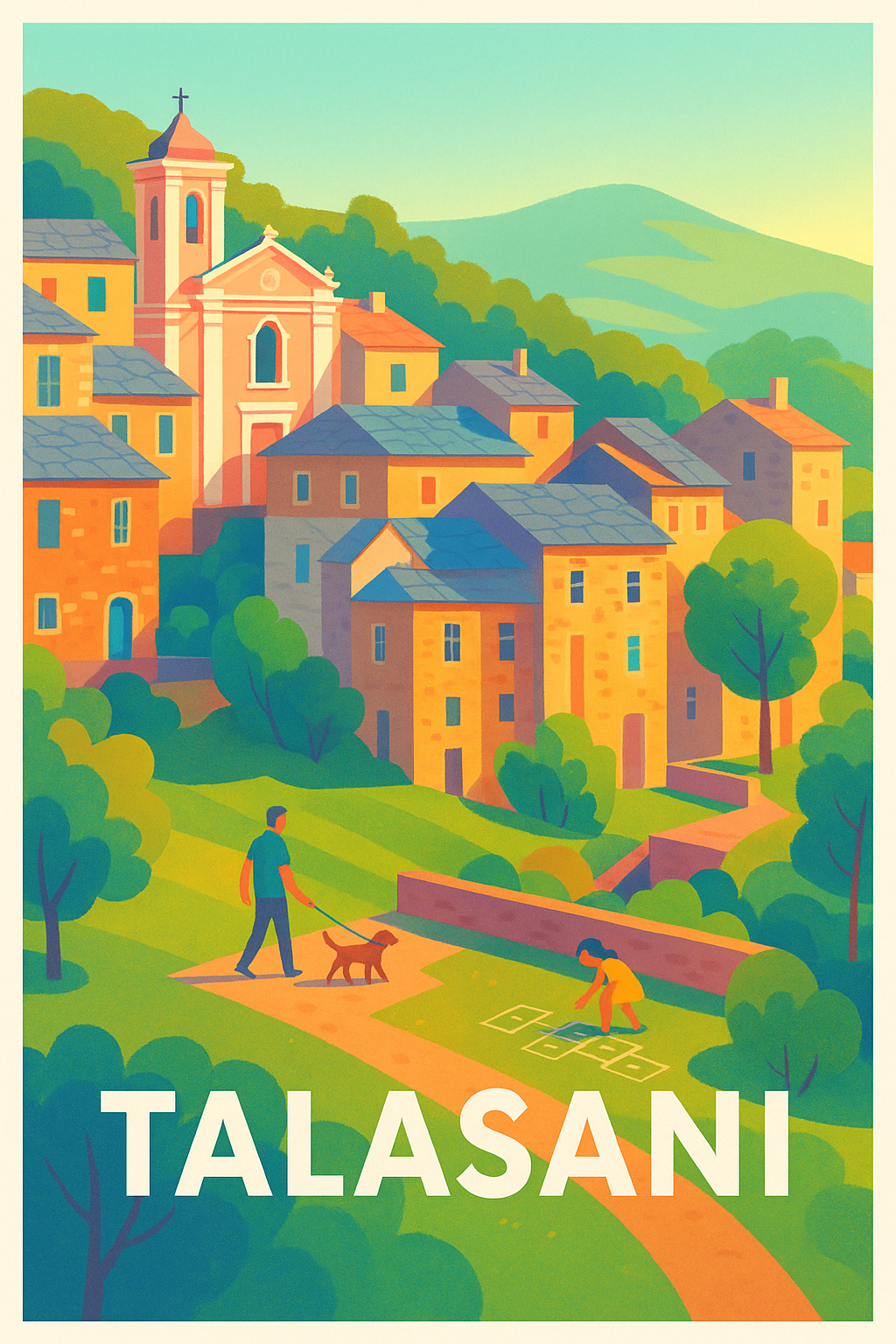 Affiche Talasani — L'âme paisible de la Corse · poster d'art de Talasani