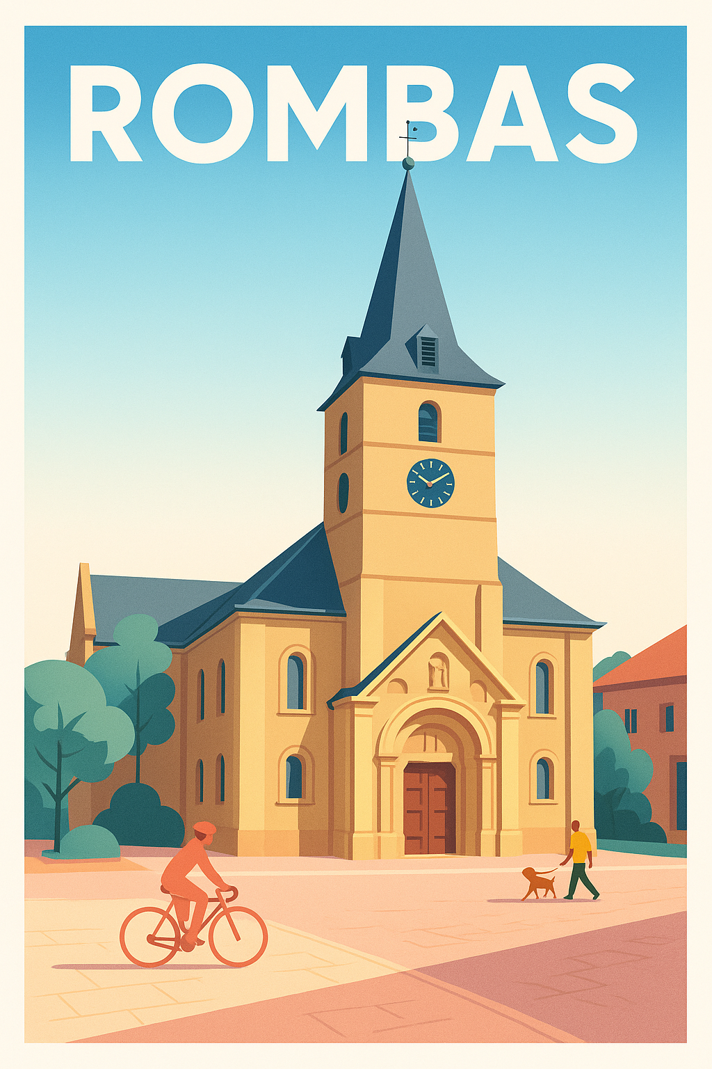 Affiche de Rombas - L'élégance intemporelle au cœur de la ville