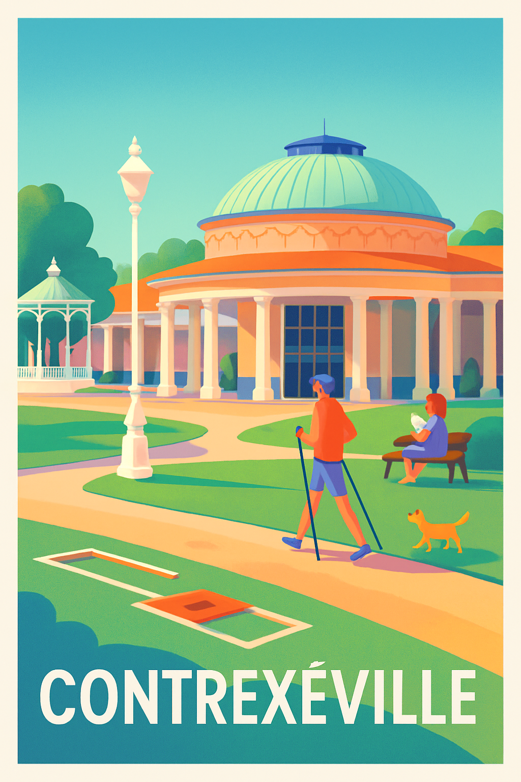 Affiche de Contrexéville - Charme et bien-être au cœur des thermes