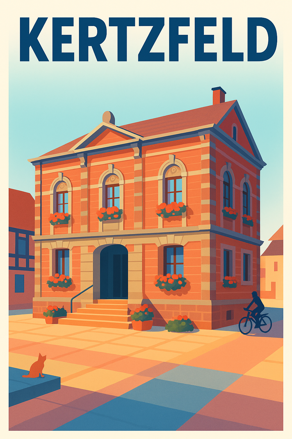 Affiche de Kertzfeld - Charme et Authenticité Alsacienne