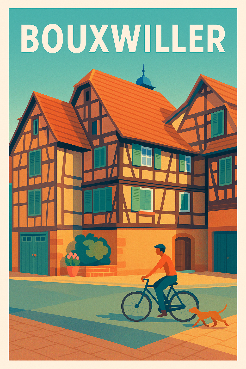 Affiche Bouxwiller — Charme traditionnel et douceur de vivre · poster d'art de Bouxwiller