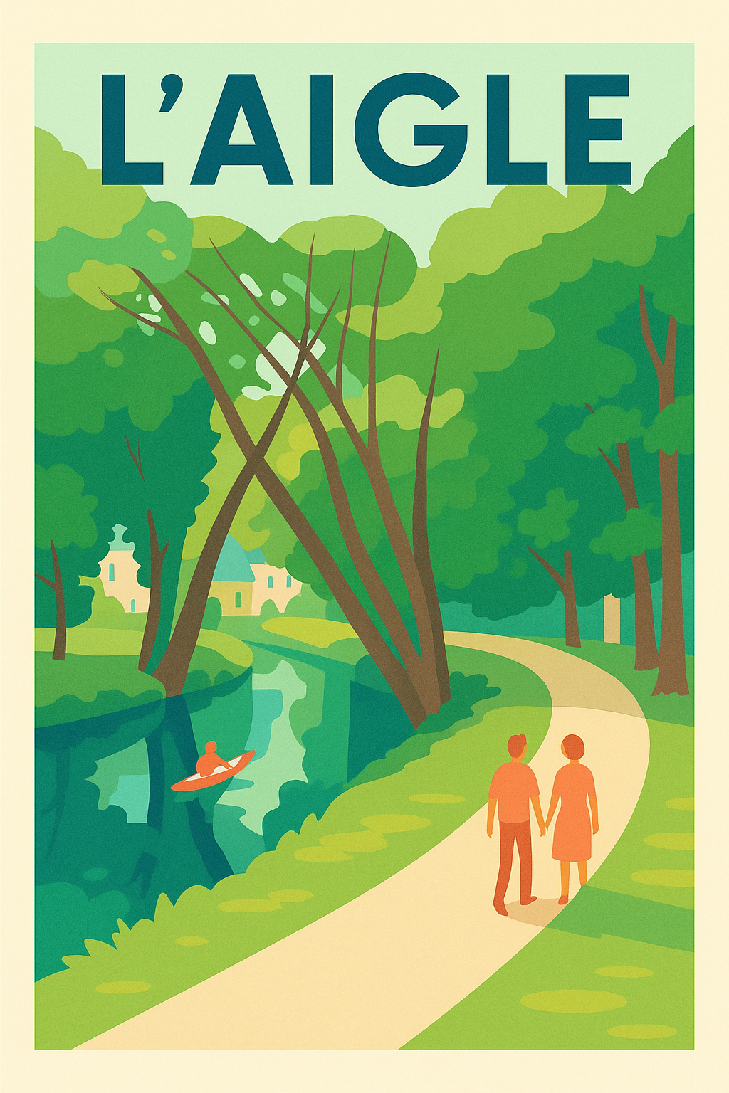 Affiche de L'Aigle - Promenade paisible au cœur de la nature