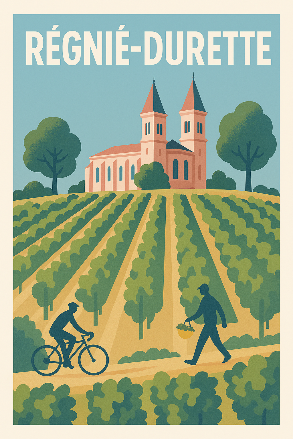 Affiche de Régnié-Durette - Charme et douceur des vignobles