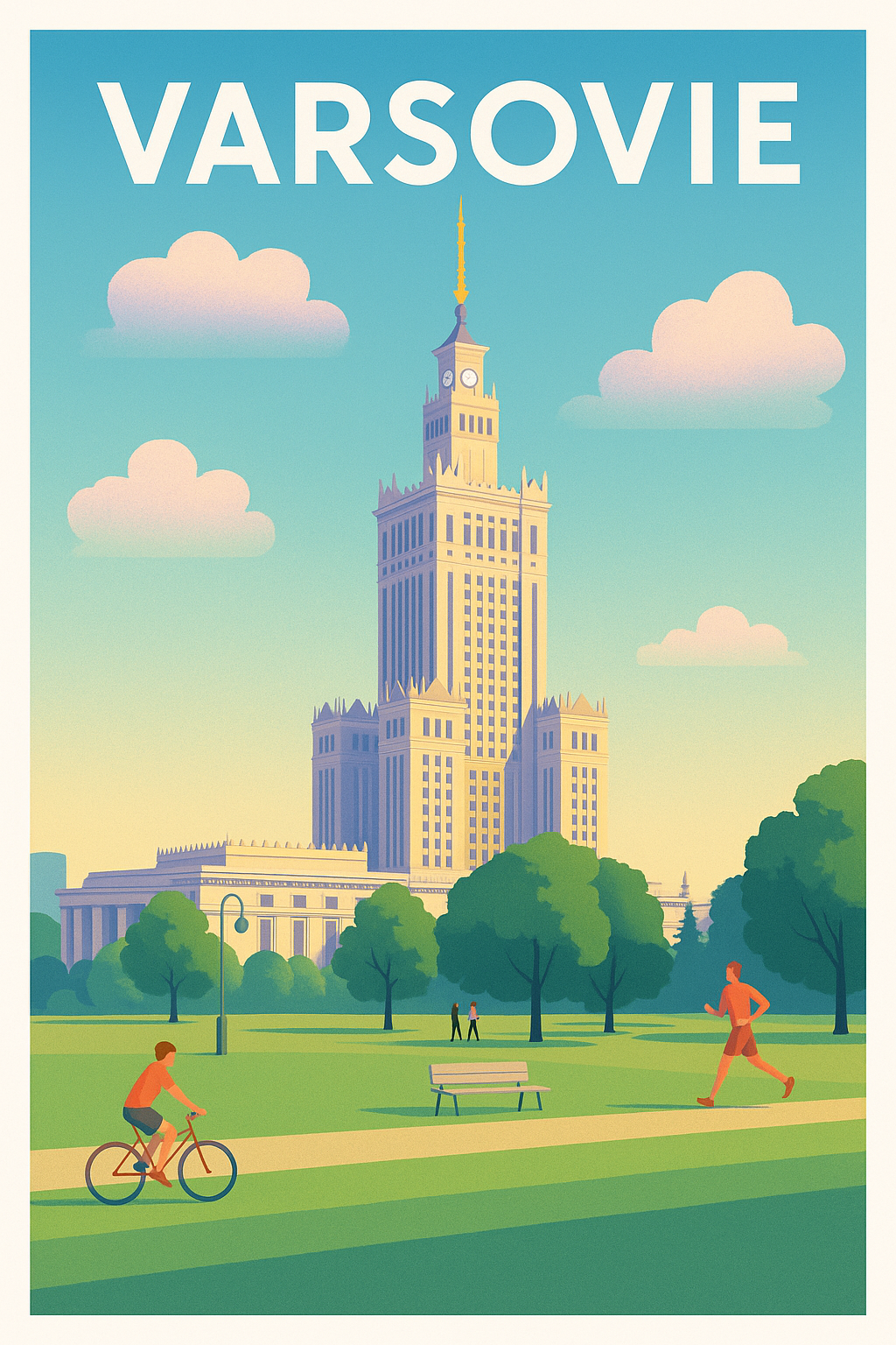 Affiche de Varsovie - Évasion urbaine et nature retrouvée