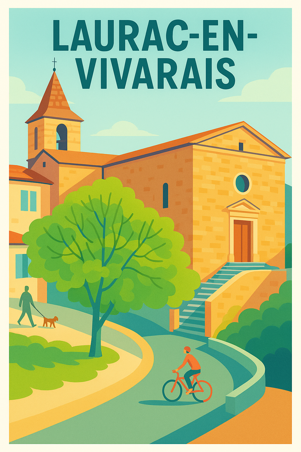 Affiche de Laurac-en-Vivarais - Charme et douceur de vivre au cœur de la nature