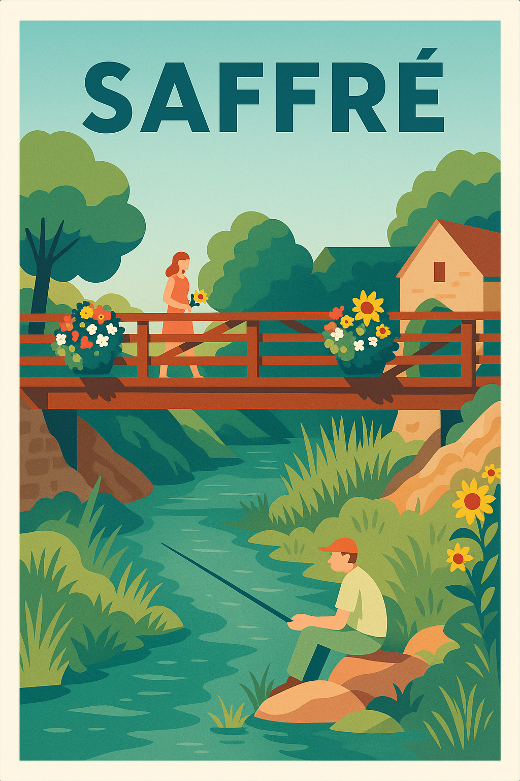 Affiche de Saffré - Charme et quiétude entre nature et rivière