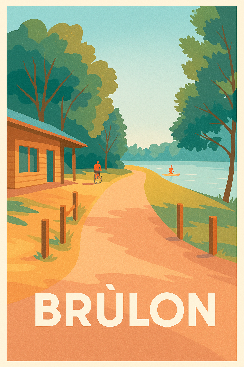 Affiche de Brûlon - Évasion nature au fil de l'eau