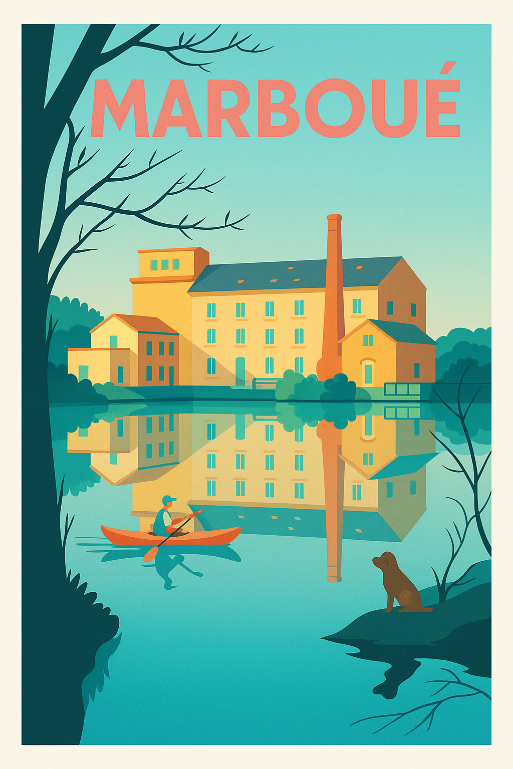 Affiche de Marboué - Charme paisible au fil de l'eau