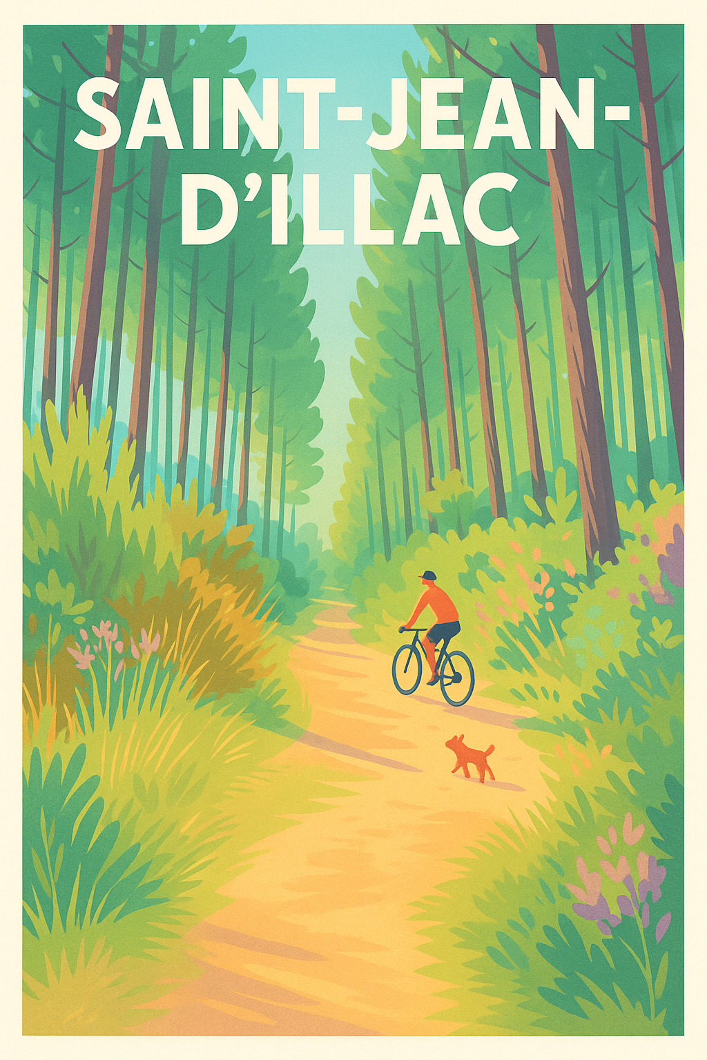 Affiche de Saint-Jean-d'Illac - Échappée nature à vélo