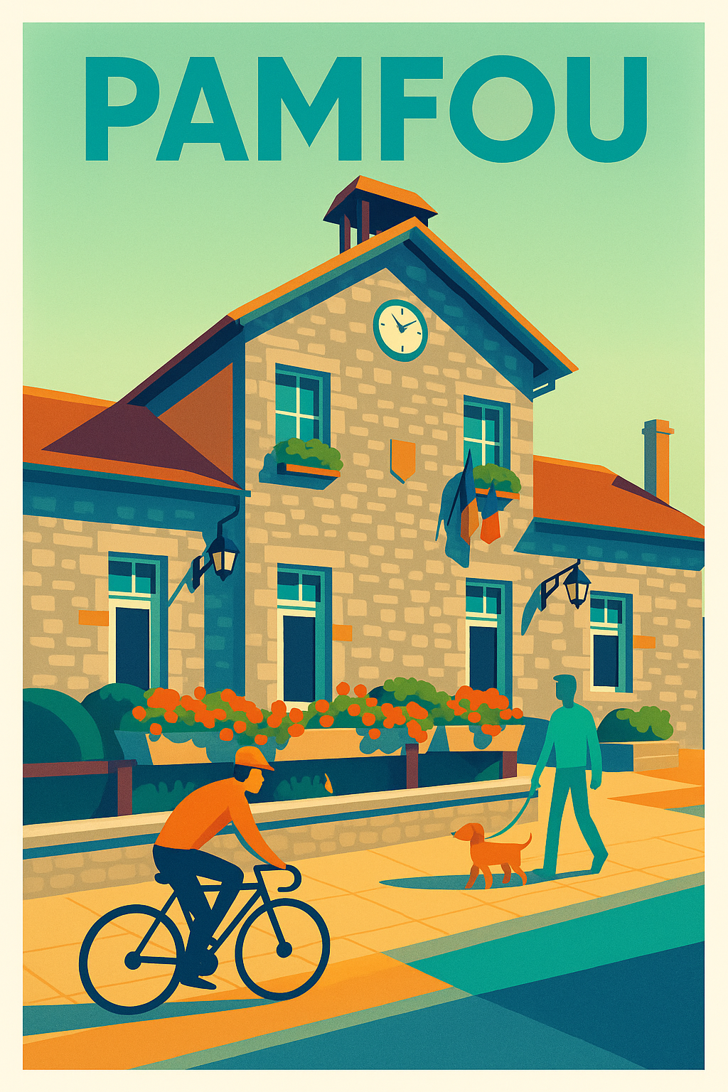 Affiche de Pamfou - Charme et douceur de vie à l'heure locale