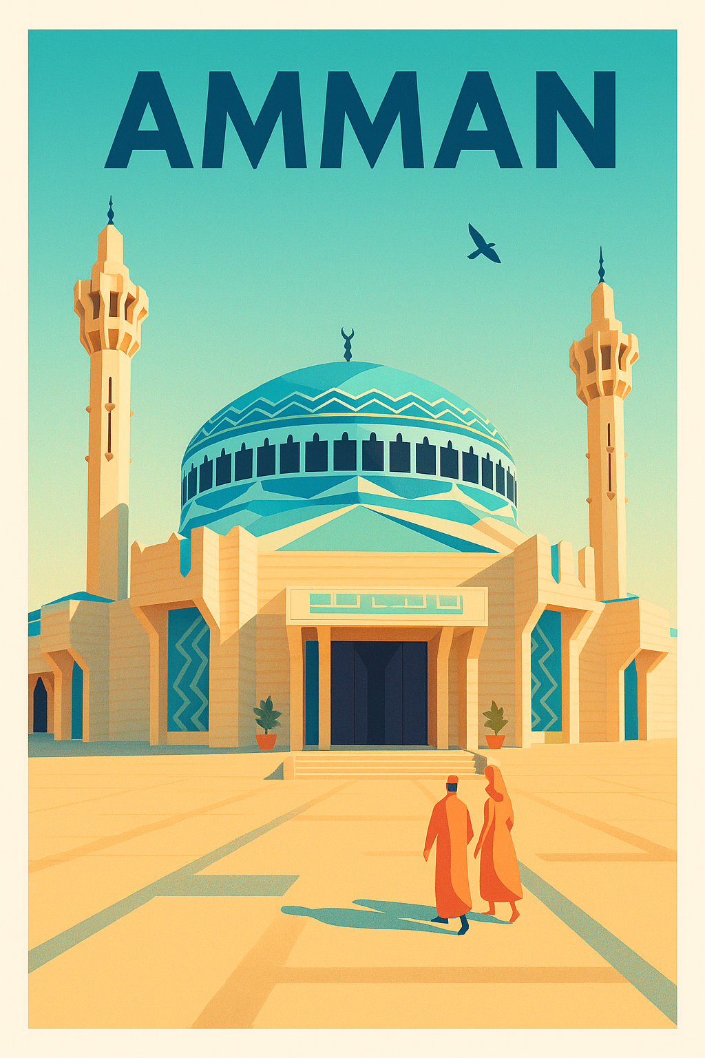 Affiche de Amman - Voyage au cœur de la capitale jordanienne