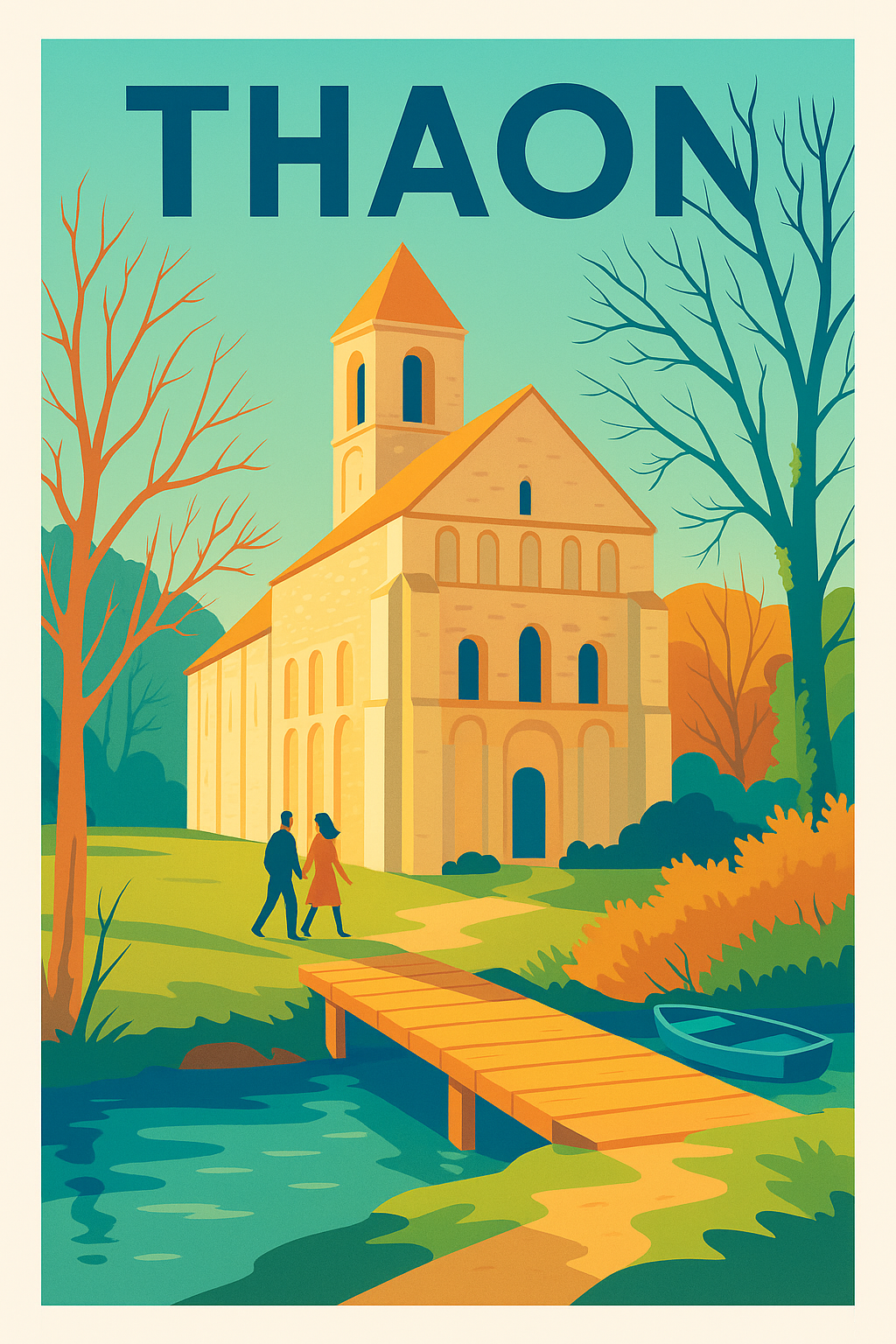 Affiche de Thaon - Un havre de paix entre nature et patrimoine