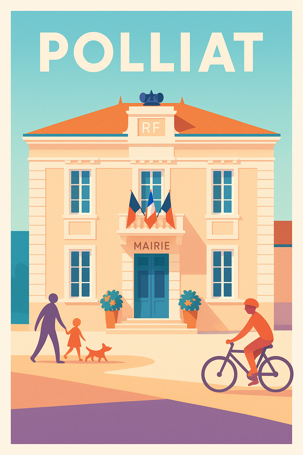 Affiche de Polliat - Charme et Sérénité au Cœur du Village