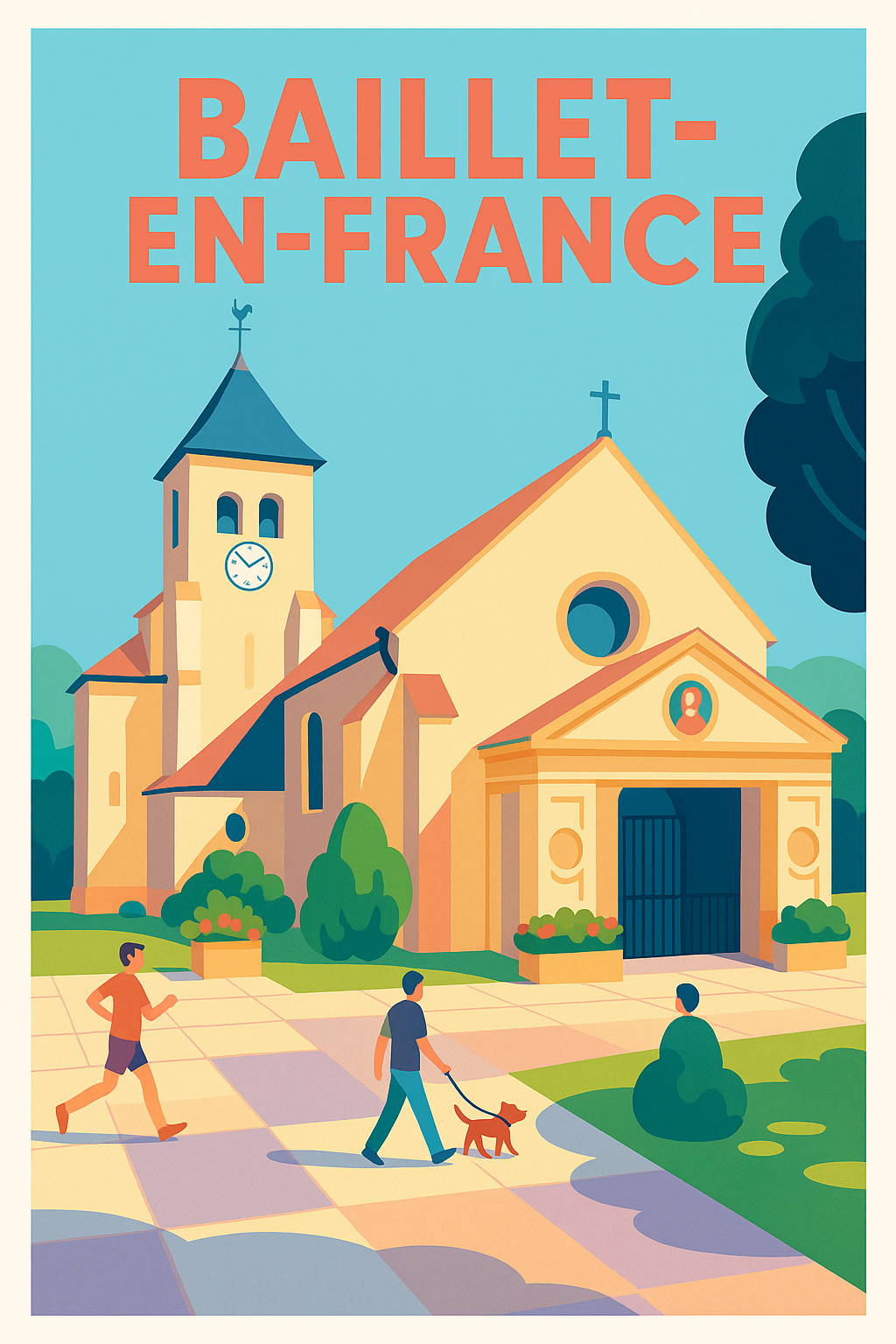 Affiche de Baillet-en-France - Charme et sérénité au cœur du village