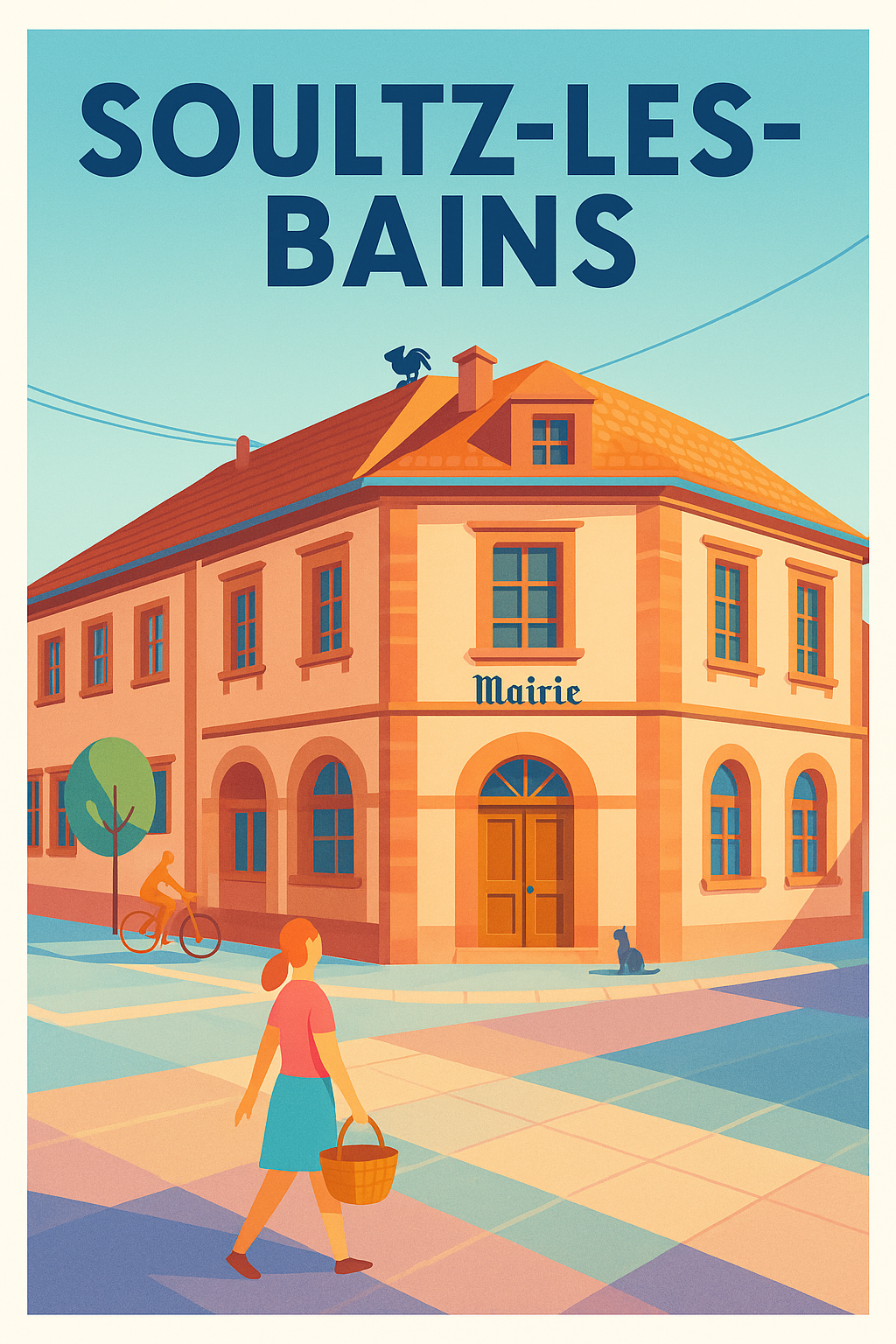 Affiche de Soultz-les-Bains - Charme tranquille et douceur de vivre