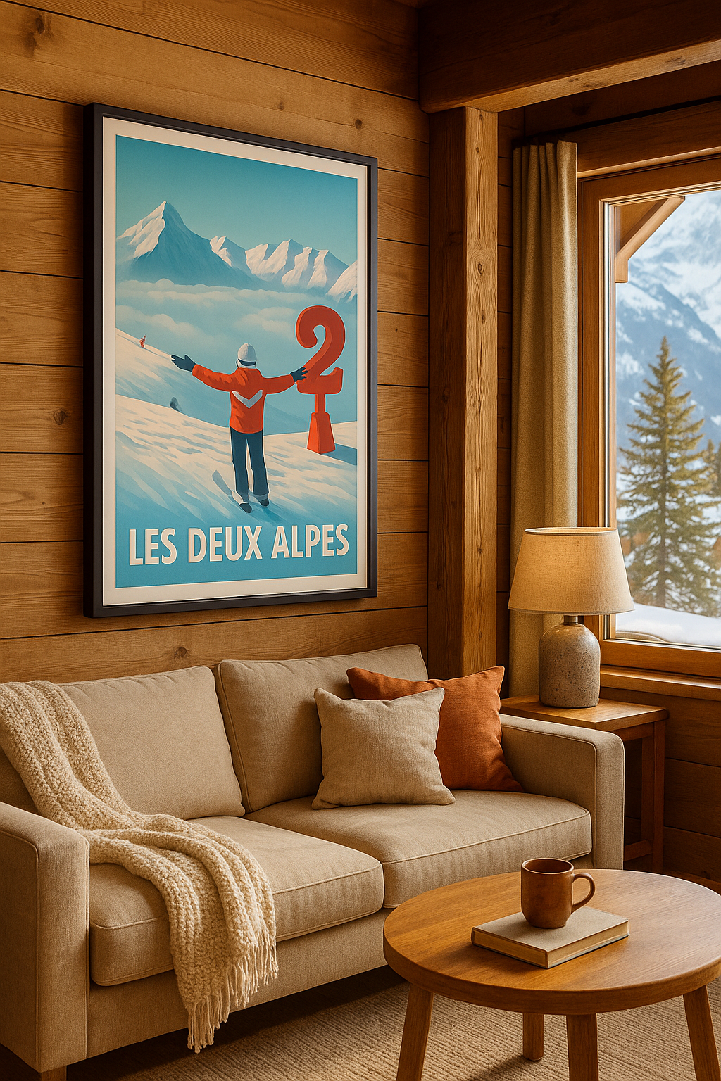 Mise en situation Affiche de Les Deux Alpes - Évasion et sensation en montagne