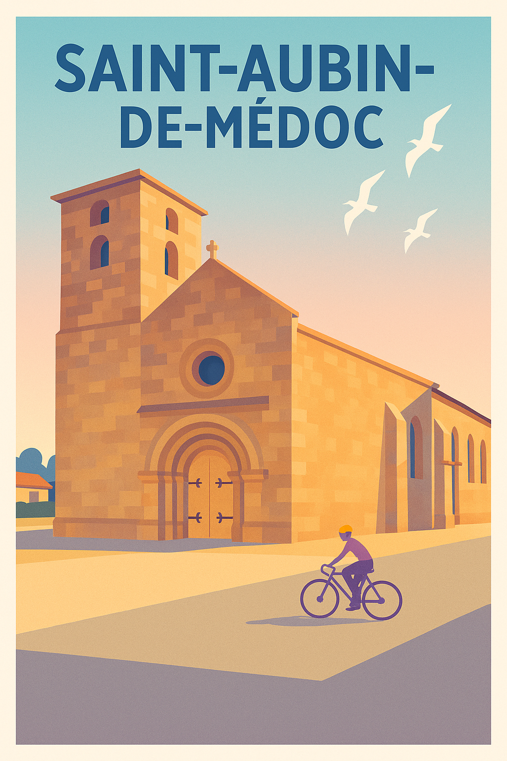Affiche de Saint-Aubin-de-Médoc - Charme et Sérénité en Médoc