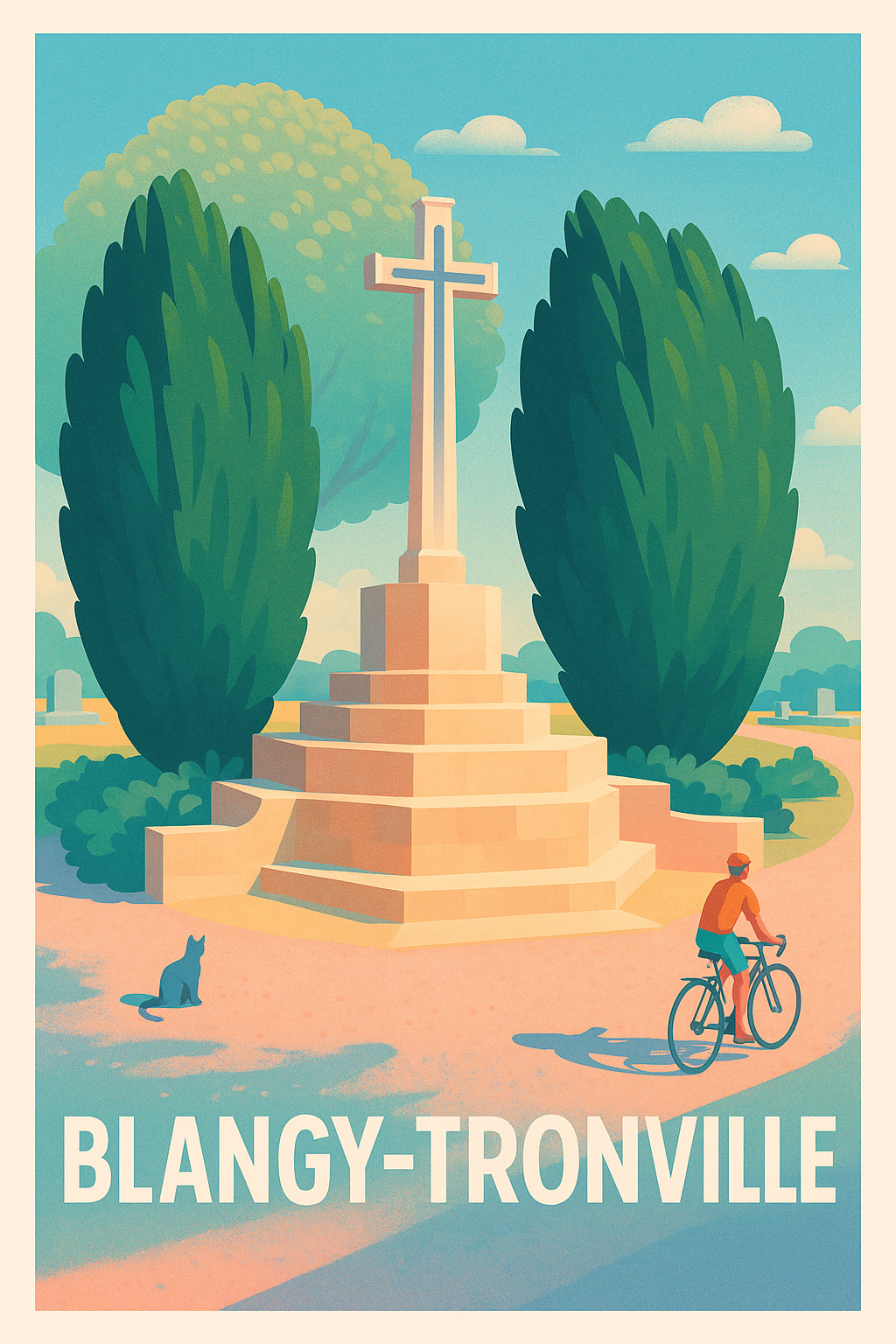 Affiche Blangy-Tronville — Escapade paisible au cœur de la nature · poster d'art de Blangy-Tronville
