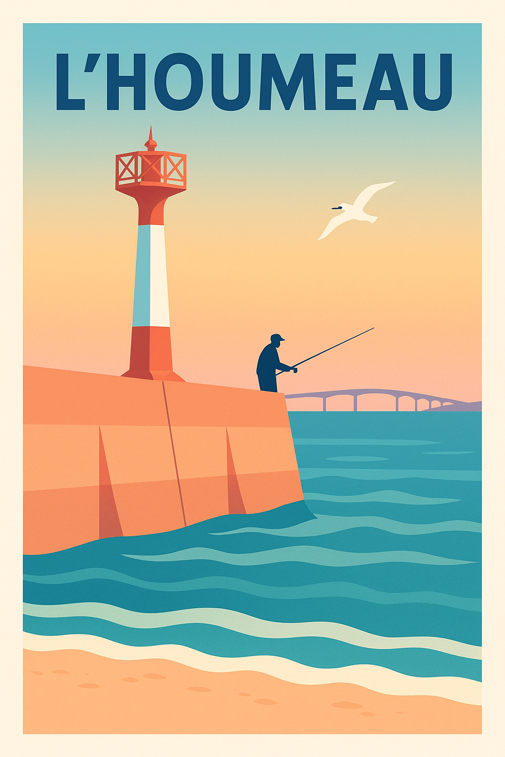 Affiche de L'Houmeau - Douceur maritime et pêche paisible