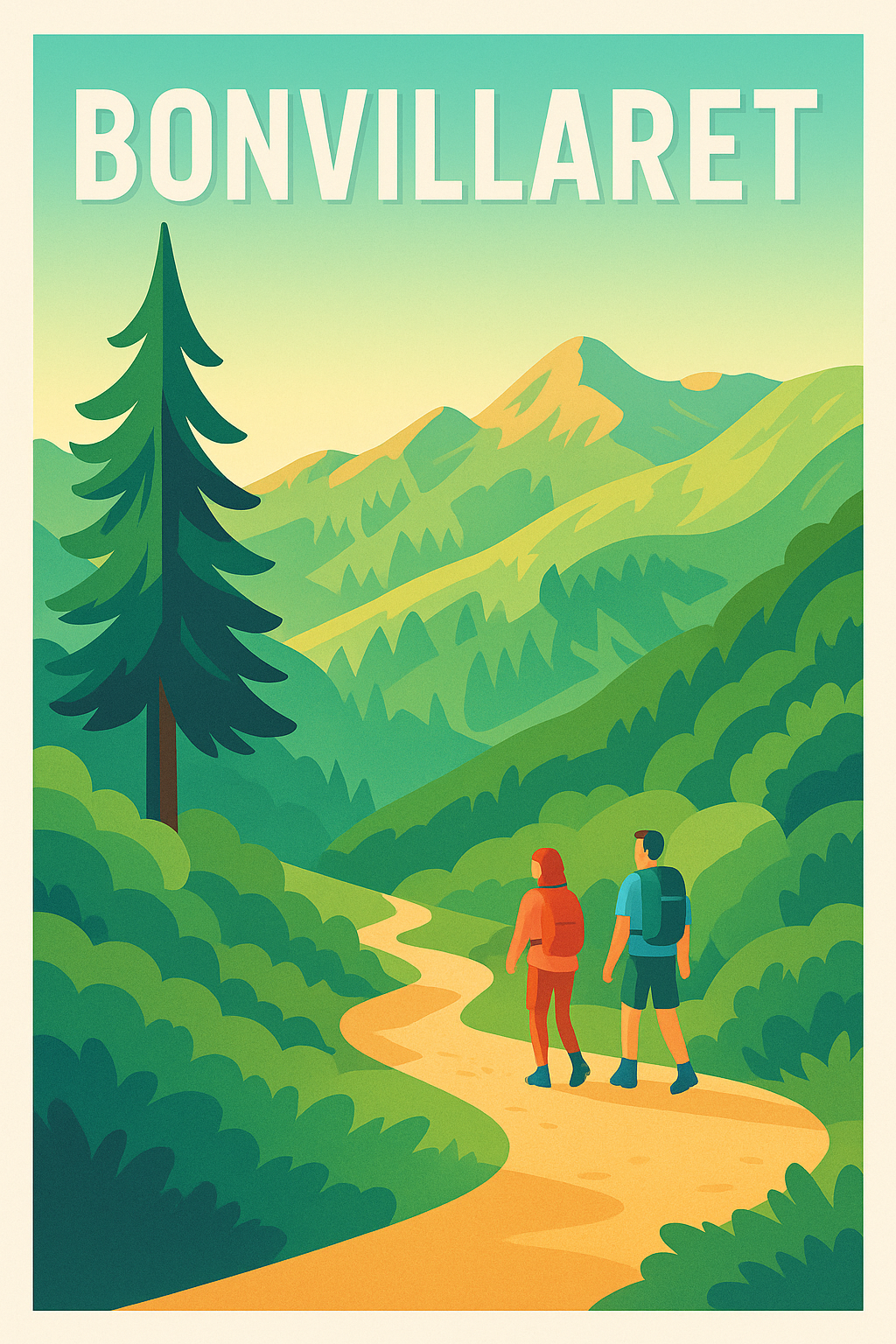 Affiche de Bonvillaret - Escapade nature en montagne