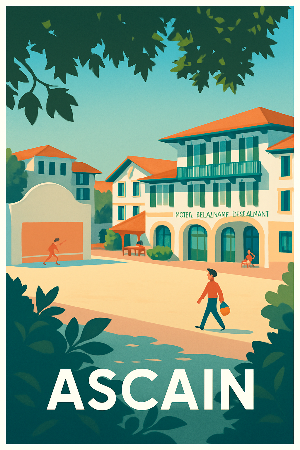 Affiche de Ascain - Charme Basque au cœur du village