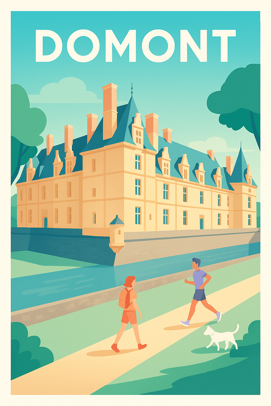 Affiche de Domont - L'élégance historique au cœur de la nature
