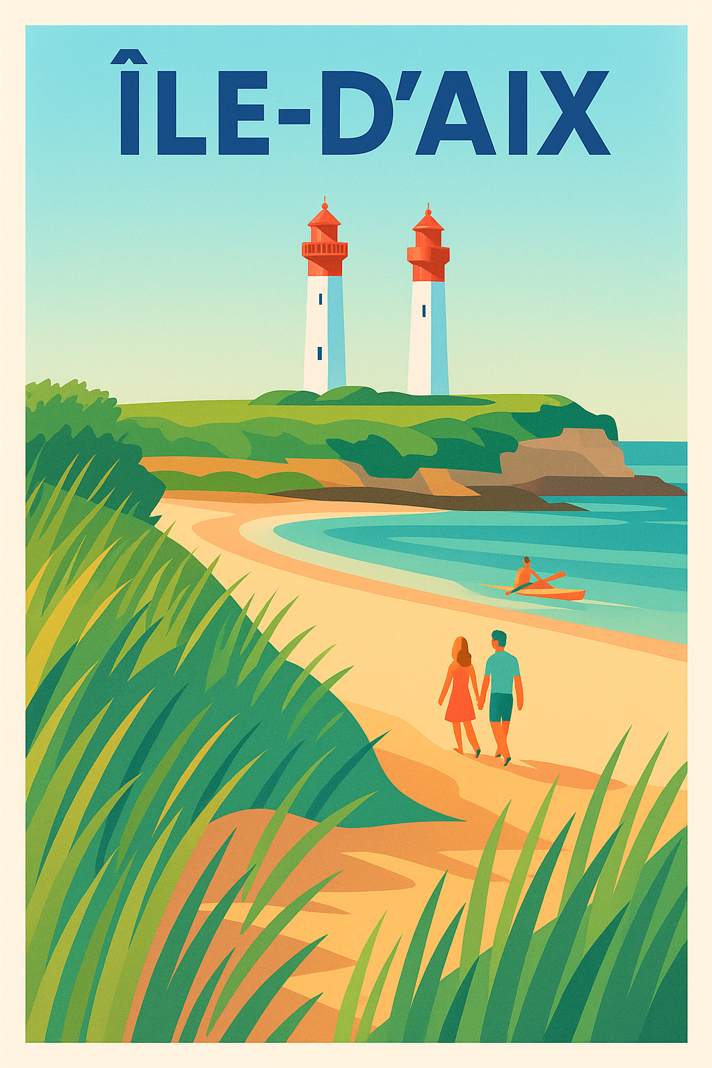 Affiche de Île-d'Aix - Escapade maritime et romantique