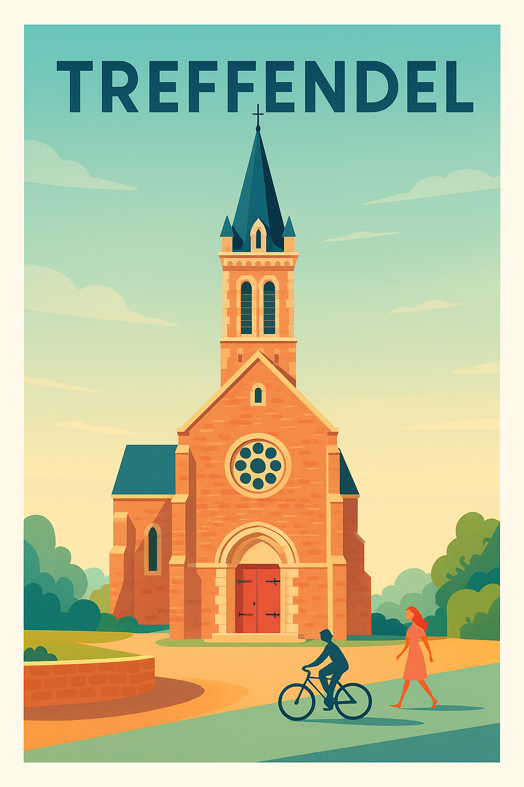 Affiche de Treffendel - L'art paisible d'un village breton