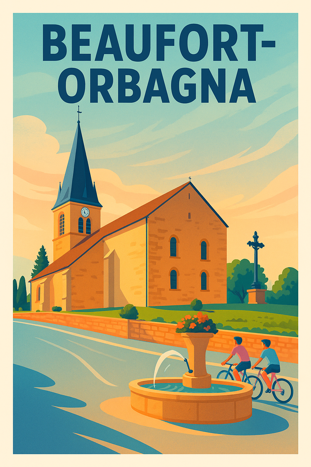 Affiche de Beaufort-Orbagna - Charme et Sérénité au Cœur du Village