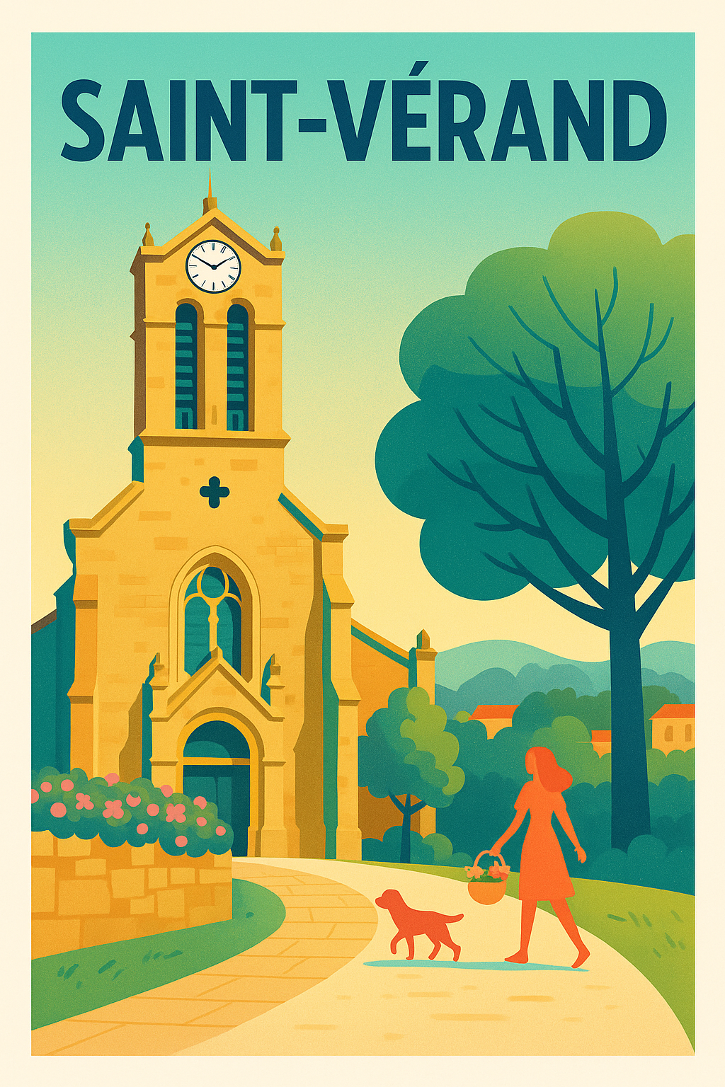 Affiche de Saint-Vérand - Charme et quiétude au cœur du village