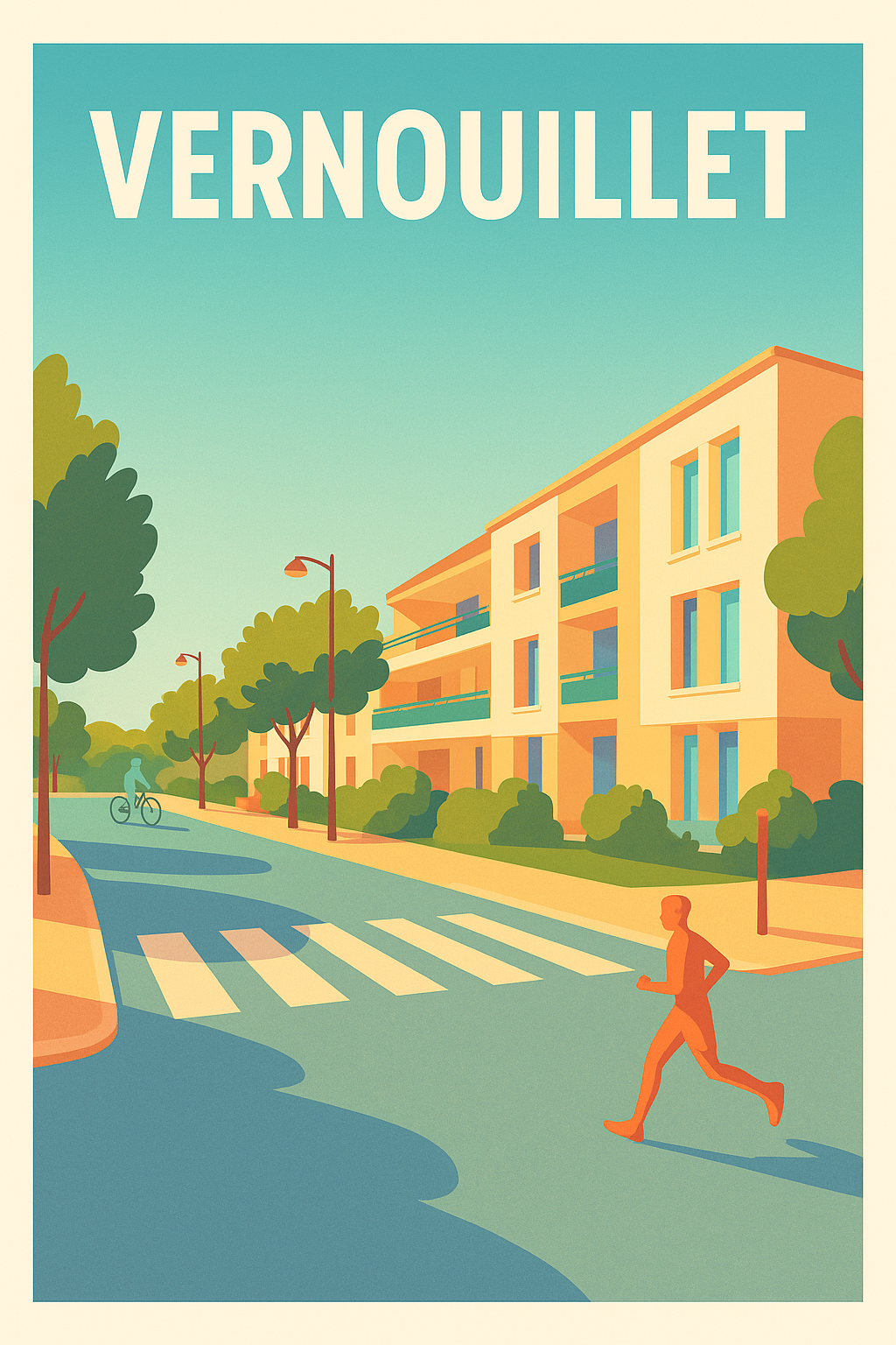 Affiche de Vernouillet - Sérénité urbaine et douceur de vivre