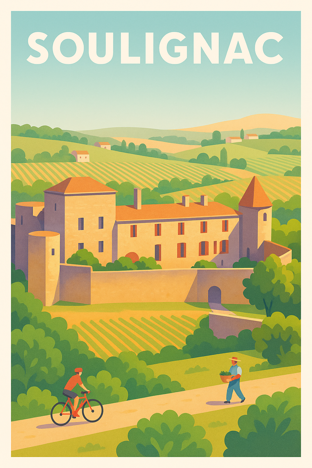 Affiche de Soulignac - L'authenticité au cœur des vignobles