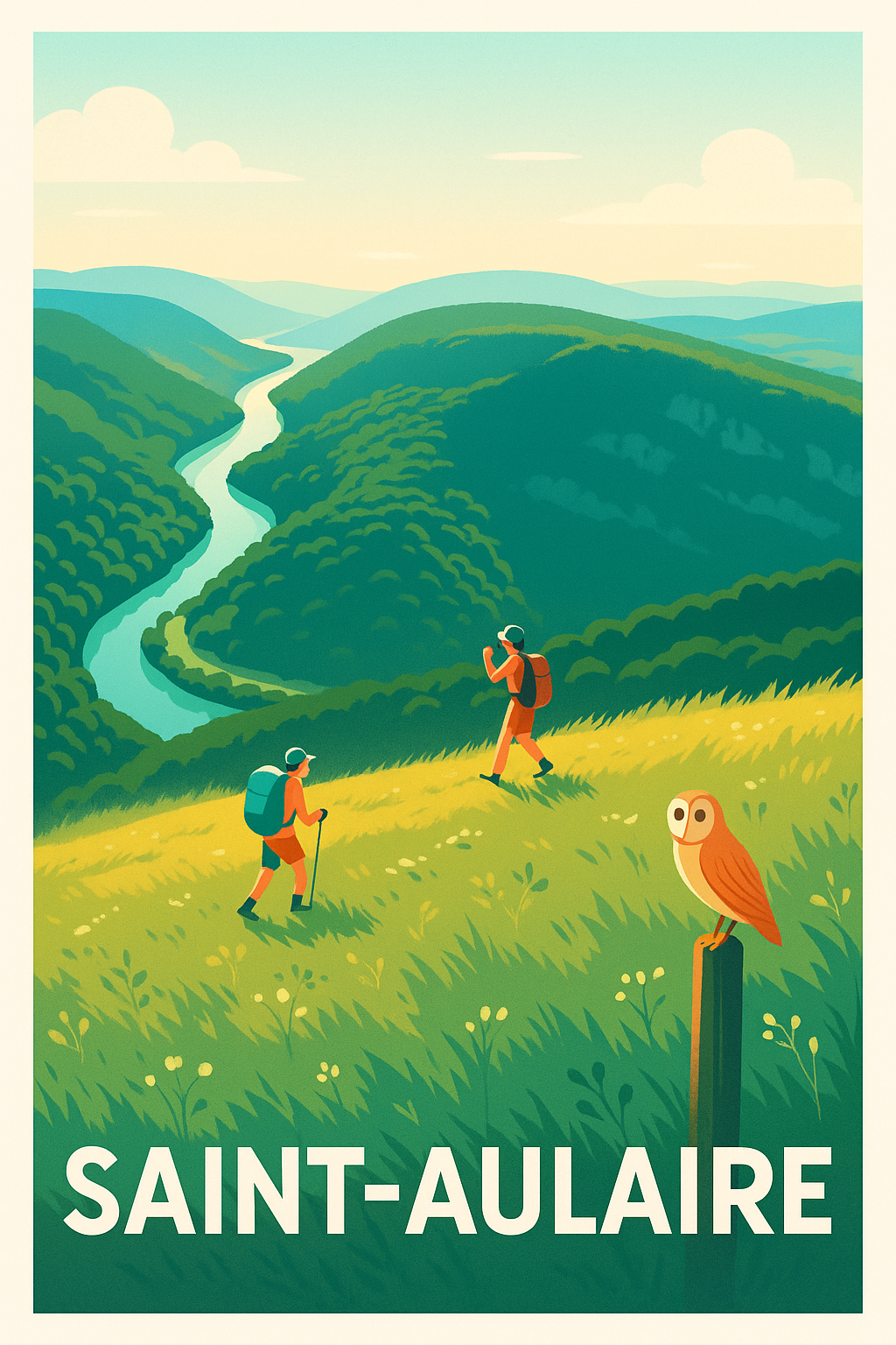 Affiche Saint-Aulaire — Échappée belle au cœur de la nature · poster d'art de Saint-Aulaire