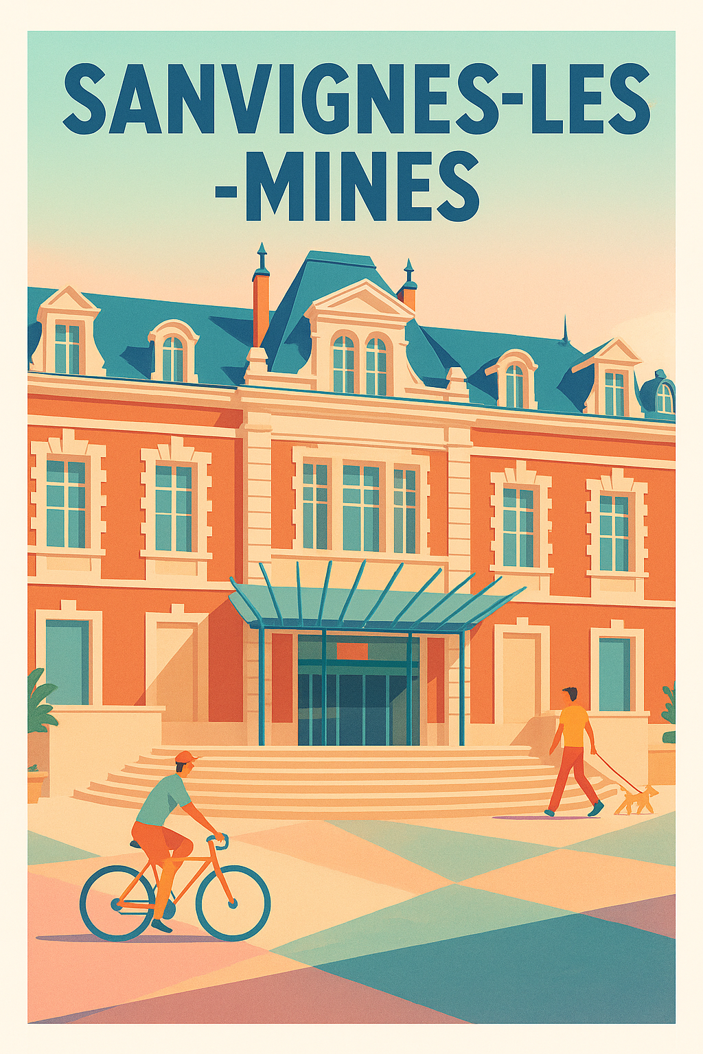 Affiche de Sanvignes-les-Mines - Charme et lumière d'une ville historique
