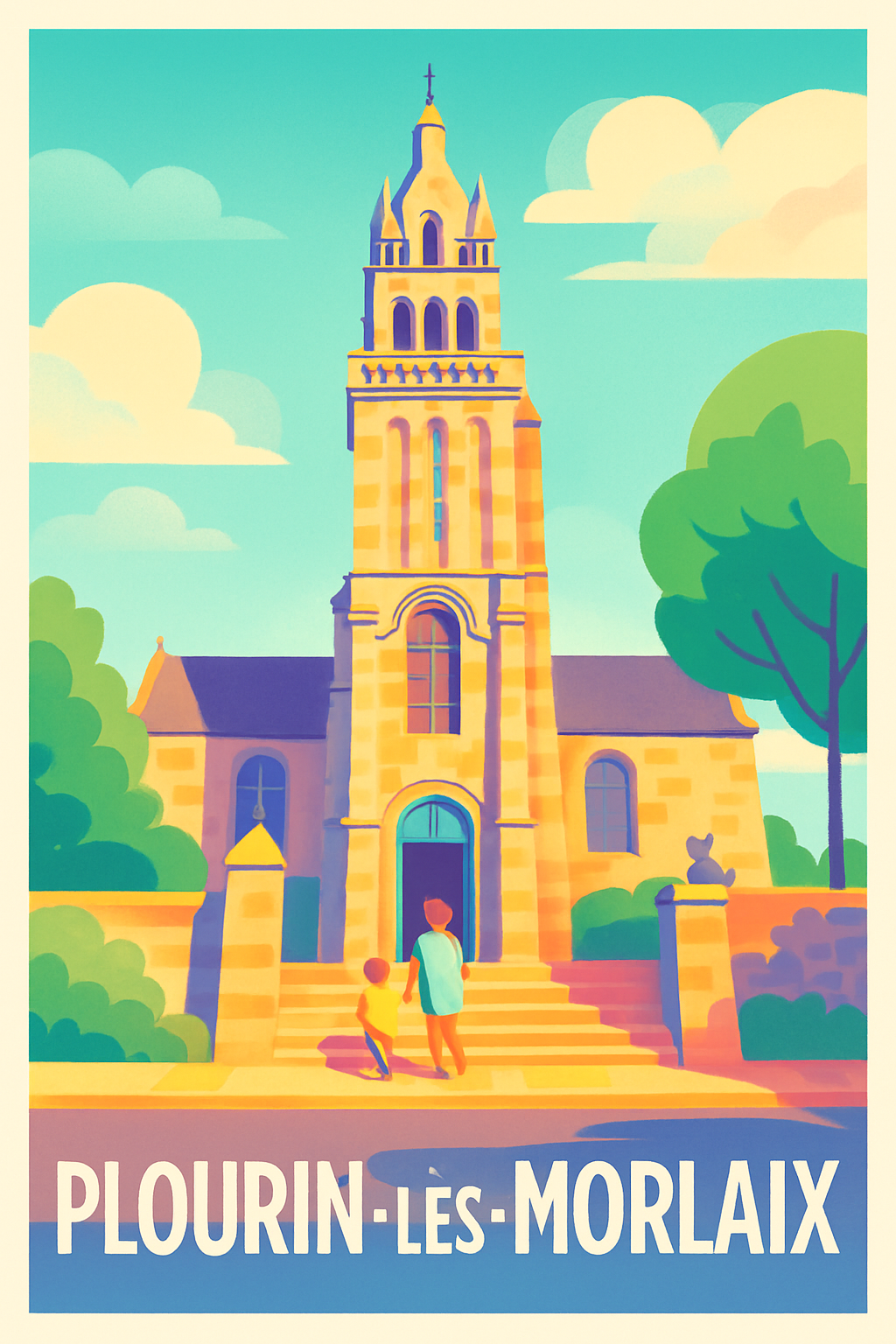 Affiche de Plourin-lès-Morlaix - Charme et Sérénité en Bretagne