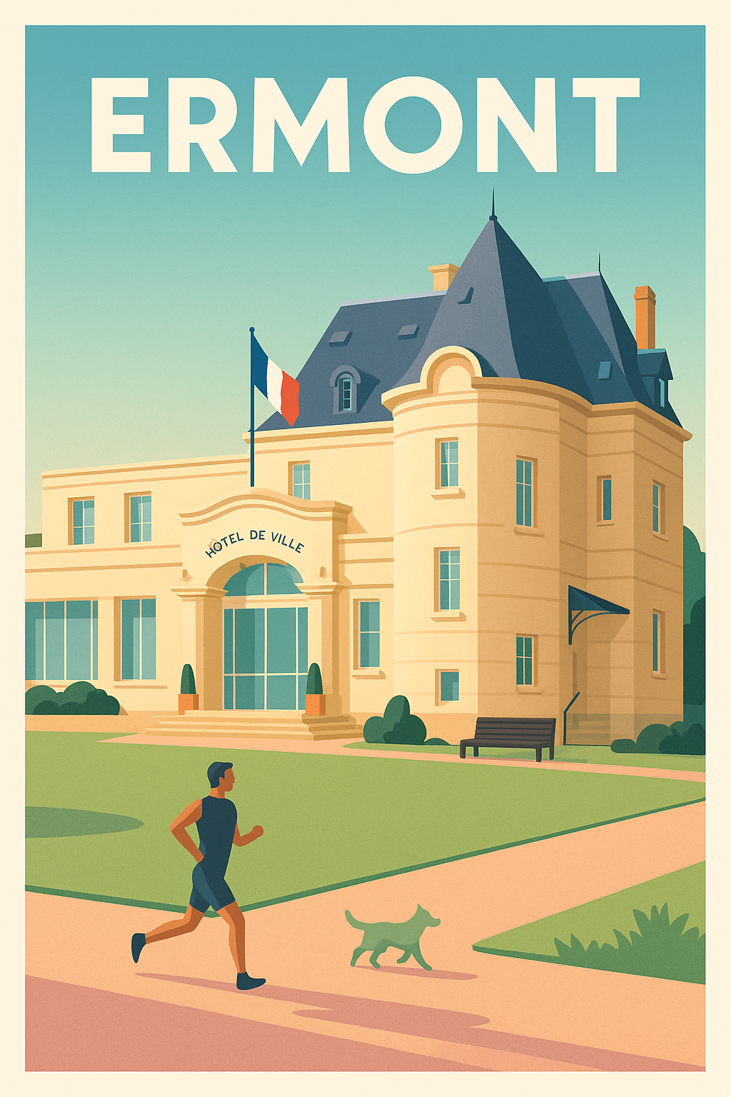 Affiche de Ermont - Harmonie urbaine et nature apaisante