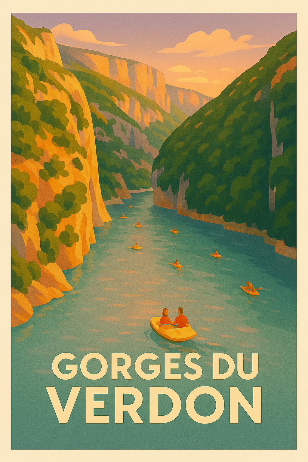 Affiche Gorges du Verdon — Évasion au cœur de la nature sauvage · poster d'art de Gorges du Verdon