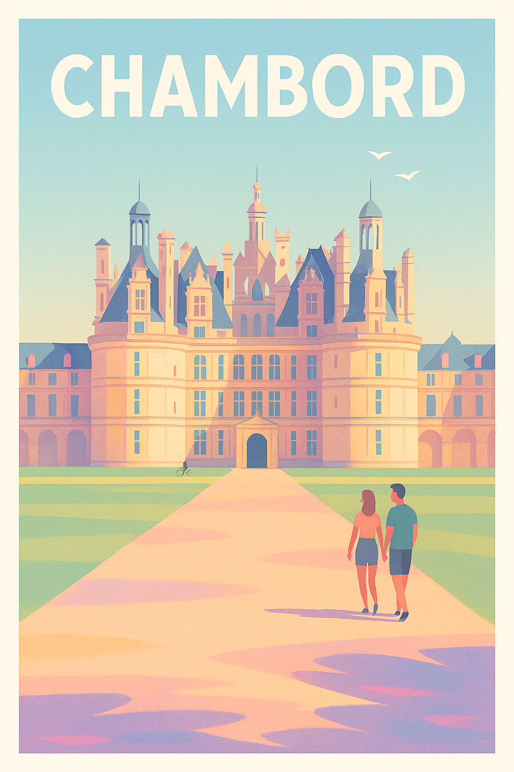 Affiche de Chambord - L'élégance majestueuse du château Renaissance
