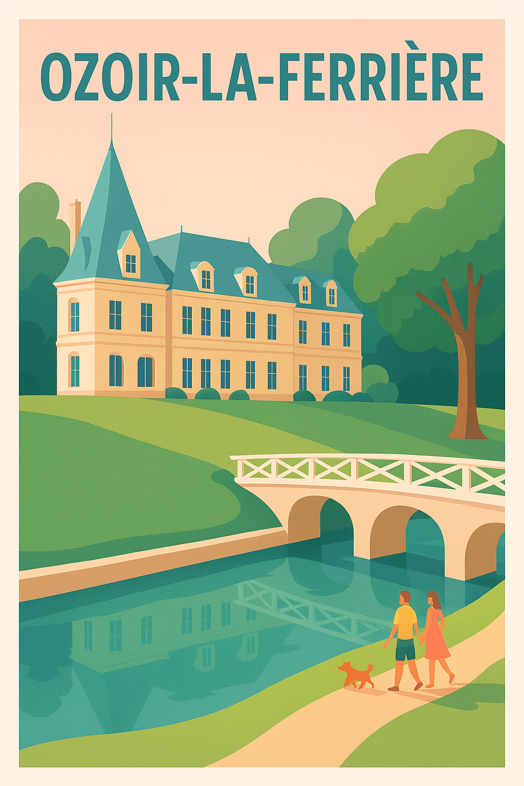 Affiche de Ozoir-la-Ferrière - Une promenade paisible au cœur du parc