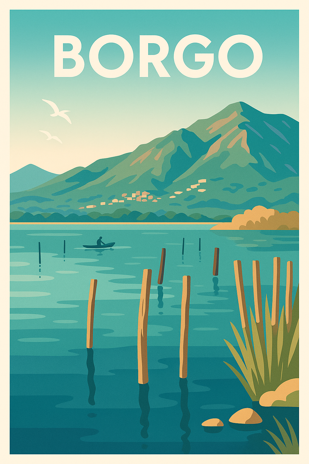 Affiche de Borgo - Sérénité au bord de l'eau