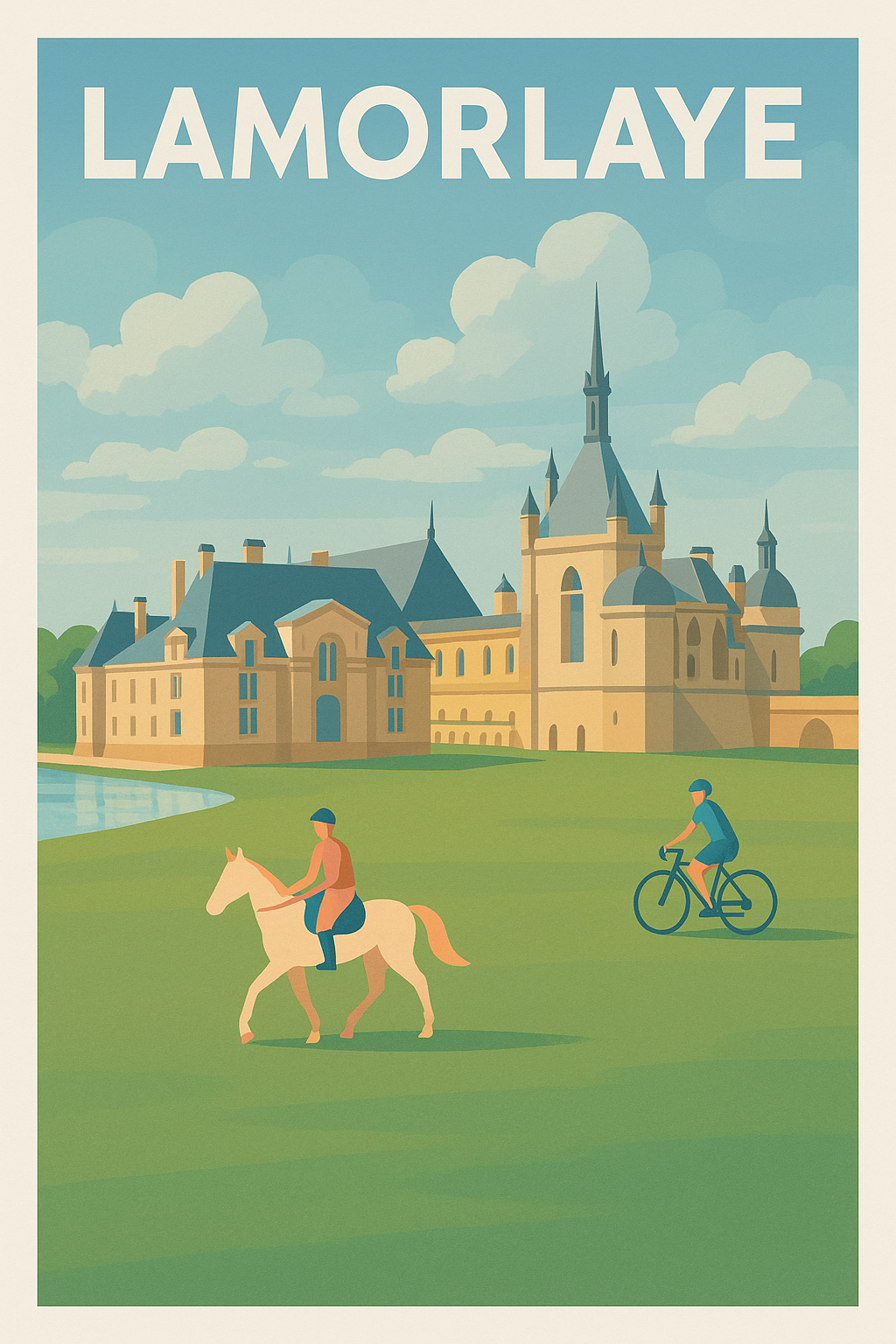 Affiche de Lamorlaye - Élégance et nature en harmonie