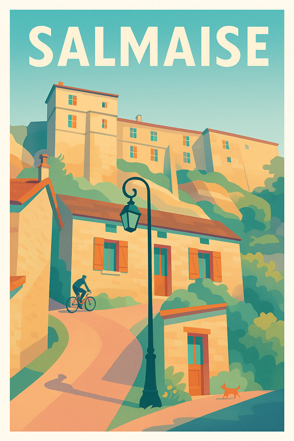 Affiche Salmaise — Charme et sérénité à la campagne · poster d'art de Salmaise