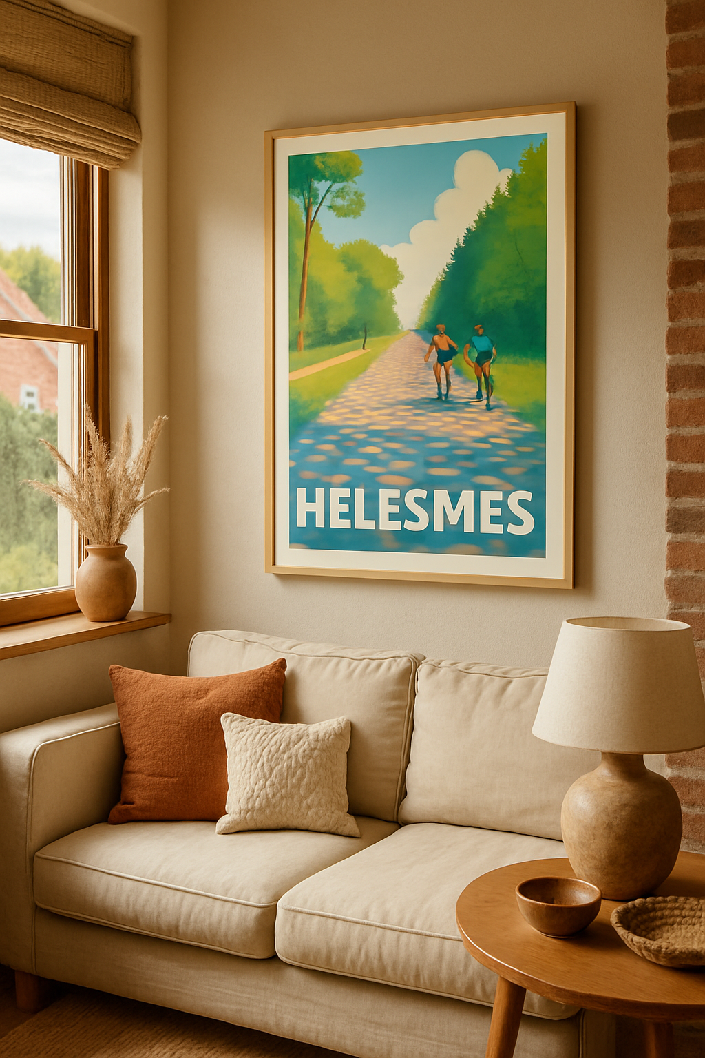 Mise en situation Affiche de Hélèsmes - L'appel de la nature et du cyclisme